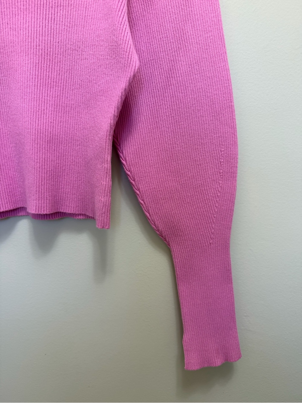 & Other Stories Ribbed Sweater Crewneck Pink Size Small - Picture 7 of 11